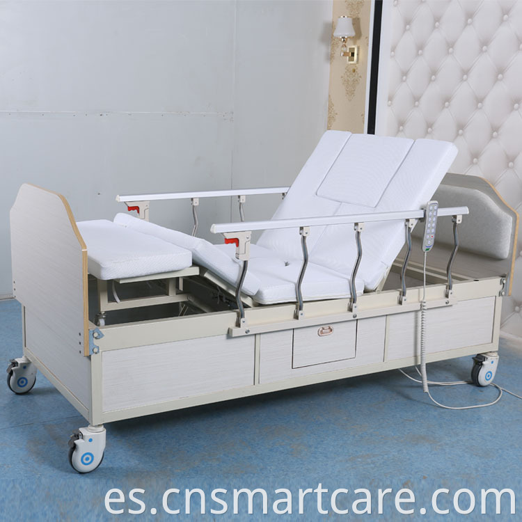 Cama de hospital reclinable eléctrico antideslizante con lana